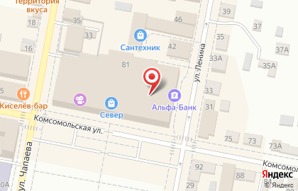Гипермаркет Магнит Семейный на Комсомольской на карте