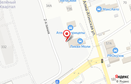 Автосервис Камчатка на Алма-Атинской улице на карте