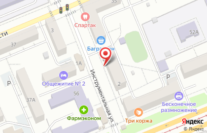 Ломбард КОРУНД федеральная сеть на Инструментальной улице на карте