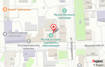 Областной музей истории народного образования на карте