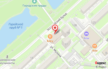 Ресторан Баку в Хабаровске на карте
