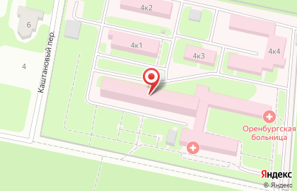 Больница Оренбургская районная больница в Ленинском районе на карте