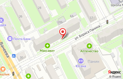 Шпиль на улице Бориса Панина на карте