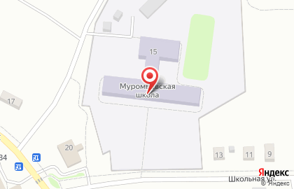 Муромцевская средняя общеобразовательная школа на Школьной улице на карте