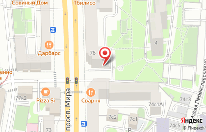 Банкомат МКБ на проспекте Мира, 76 стр 1 на карте
