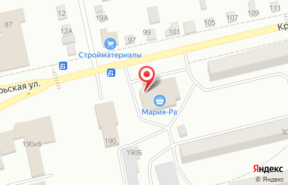 Продуктовый супермаркет Мария-Ра на Краснооктябрьской улице на карте