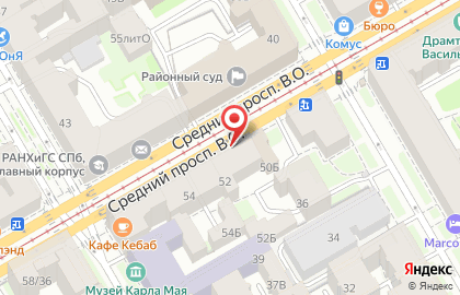 Магазин Антенна-экспресс в Василеостровском районе на карте