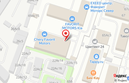 Автоцентр FAVORIT MOTORS на Коптевской улице, 69а стр 1 на карте