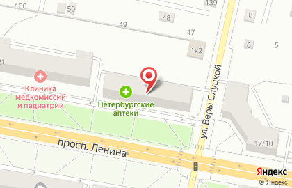 Фармакор на площади Ленина на карте