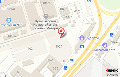 Центр аренды коммерческой недвижимости на улице Пушкина на карте
