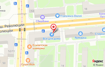 Магазин стройхозтоваров Все для дома в Красногвардейском районе на карте