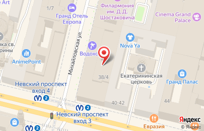 Бизнес-центр Сенатор на Невском проспекте на карте