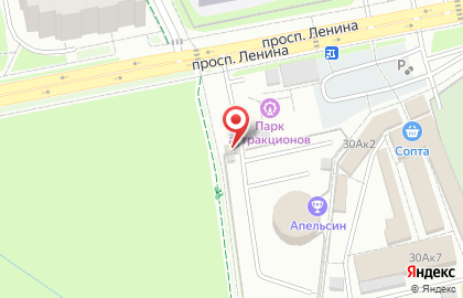 Шиномонтажная мастерская на проспекте Ленина на карте