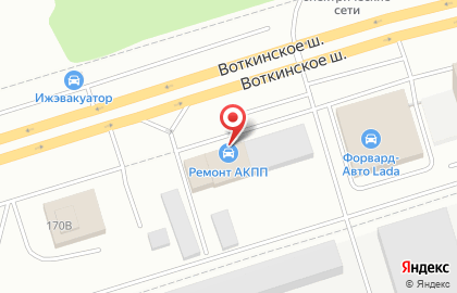 Центр ремонта Акпп на Воткинском шоссе на карте
