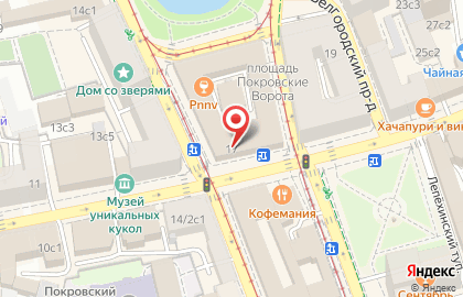 Магазин Городская база цветов на улице Покровка на карте
