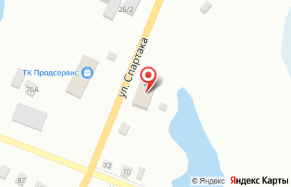 Магазин запчастей к сельскохозяйственной технике Енисей на улице Спартака на карте