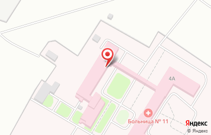 Больница Кемеровская городская клиническая больница №11 на улице Вахрушева на карте