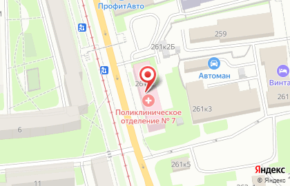 Городская поликлиника №77 Невского района на проспекте Обуховской Обороны на карте