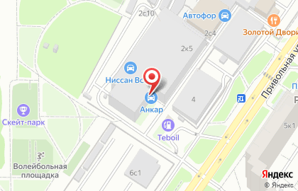 Автотехцентр Ankar на Привольной улице на карте