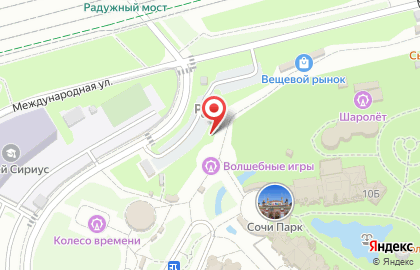Продуктовый магазин в Сочи на карте