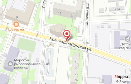 Кафе Тройка на Краснооктябрьской улице на карте