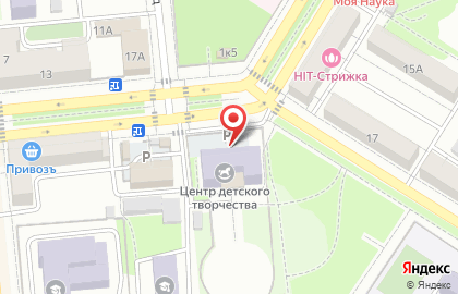 Центр детско-юношеского творчества на улице Чернышевского на карте