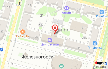 Туристическое агентство КОМПАС ТУР в Железногорске на карте