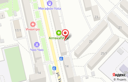 Офис продаж Билайн на улице Ухтомского на карте