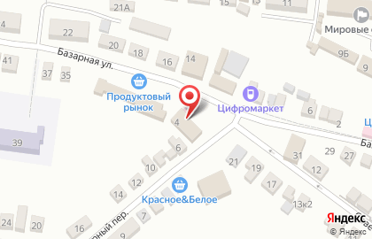 Медицинская компания Инвитро в Базарном переулке на карте