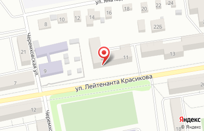 Супермаркет Фасоль на улице Лейтенанта Красикова на карте
