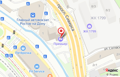 Отель Премьер-Ростов на карте