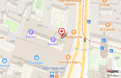 Служба бытовых услуг на Владимирском проспекте на карте