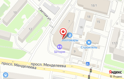 Зооветцентр на проспекте Менделеева на карте