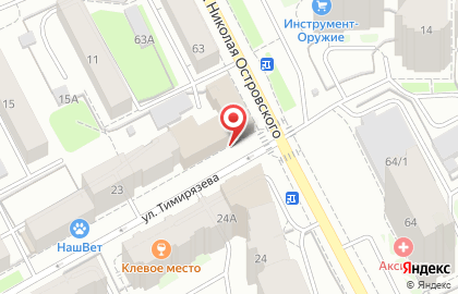 Сервисный центр Пермцентрсервис на улице Николая Островского на карте
