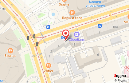 Продовольственный магазин на улице Черняховского на карте