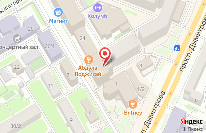 Банкомат АКБ Инвестторгбанк на Площади Гарина-Михайловского на карте