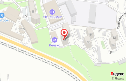 Гостиница Relax в Первореченском районе на карте