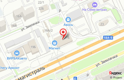 Сеть супермаркетов Магнит на улице Землячки, 21б на карте