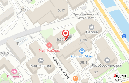 Торгово-производственная компания Фитинг Ателье на Преображенской площади на карте