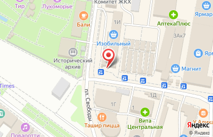 Ювелирный магазин Золотник на площади Свободы на карте