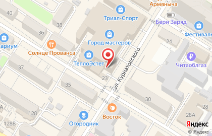 Салон оптики Оптик+ на улице Курнатовского на карте