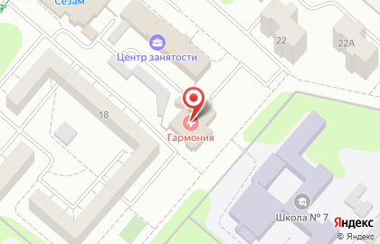 Лечебно-диагностический центр Гармония на улице Бызова на карте
