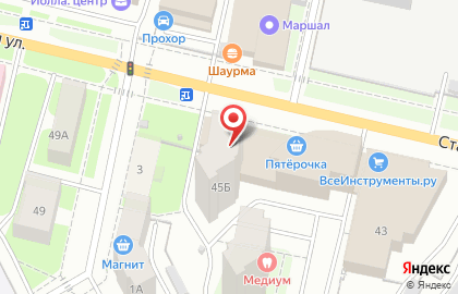 Служба доставки DHL на Стахановской улице на карте