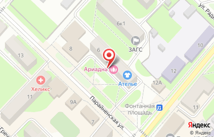 Супермаркет Магнит в Великом Новгороде на карте