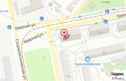 Стоматологическая клиника Добрый Доктор на Ударной улице на карте