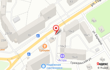 Киоск быстрого питания на улице Горького на карте