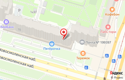 Банкомат Банк Санкт-Петербург на Новосмоленской набережной на карте