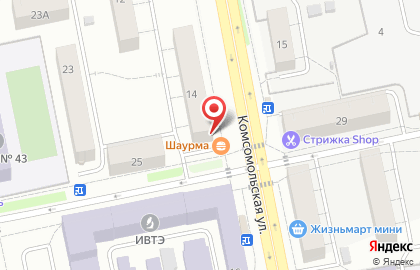 Киоск по продаже фруктов и овощей на улице Академическая на карте