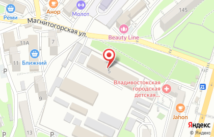 Управление Росгвардии по Приморскому краю на Магнитогорской улице на карте
