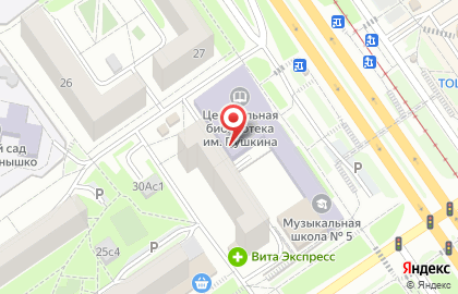 Детская музыкальная школа №5 в микрорайоне Жукова на карте